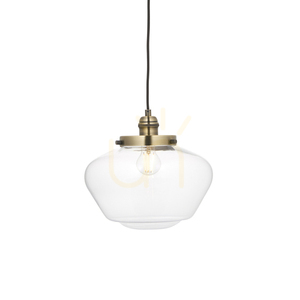 Pendellampa Endon Camberley mässing glas E27 30 cm small 0