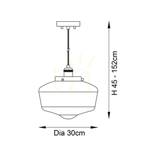 Camberley mässing Endon taklampa small 2