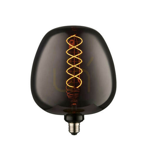 Kontrollera Endon Helix 98083 E27 4 W LED-lampa, rökfärgat glas, 1800 K, Ø19 cm