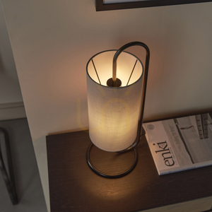Bordslampa Endon Klip grå stål tyg E27 50 cm 5 Bordslampa Endon Klip grå stål tyg E27 50 cm small 5