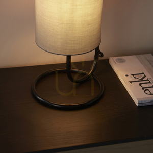Bordslampa Endon Klip grå stål tyg E27 50 cm 6 Bordslampa Endon Klip grå stål tyg E27 50 cm small 6