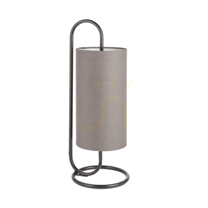 Bordslampa Endon Klip grå stål tyg E27 50 cm 0 Bordslampa Endon Klip grå stål tyg E27 50 cm small 0