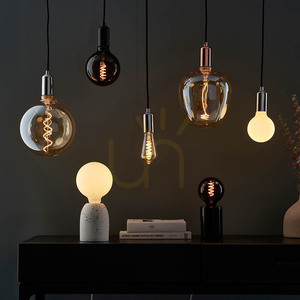 E27 LED-lampa Amber Endon 4W Dimbart Glas 14,2 cm small 3