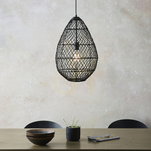 Taklampa Endon Pimva Svart Rotting 35 cm E27 3 Taklampa Endon Pimva Svart Rotting 35 cm E27 small 3