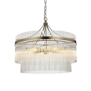 Pendellampa Endon Marietta mässing 5 ljuskällor E14 justerbar 50 cm small 0
