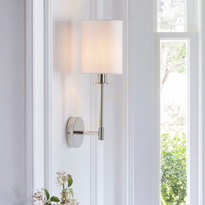 Vägglampa Endon Sancerre Silver Tyg E14 Dimbar small 3