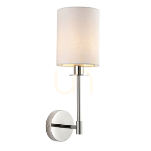 Vägglampa Endon Sancerre Silver Tyg E14 Dimbar small 0
