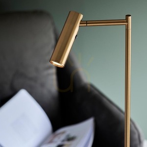 Stående lampa Endon Mässing LED 125 cm Stål small 5