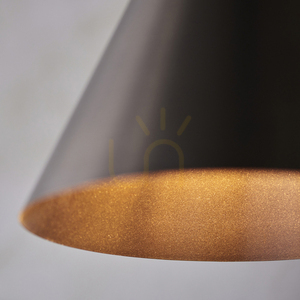 Pendel lampa Endon Cape brons stål E27 25,7 cm small 6