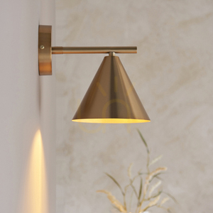 Vägglampa Endon Cape 102893 antikmässing E14 7 W dimbar small 2