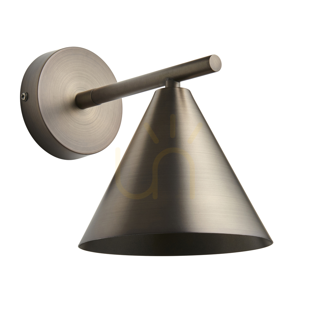 Utsikt Vägglampa Brown Endon E14 Stål Dimbara 15,8 cm Vägglampa Brown Endon E14 Stål Dimbara 15,8 cm