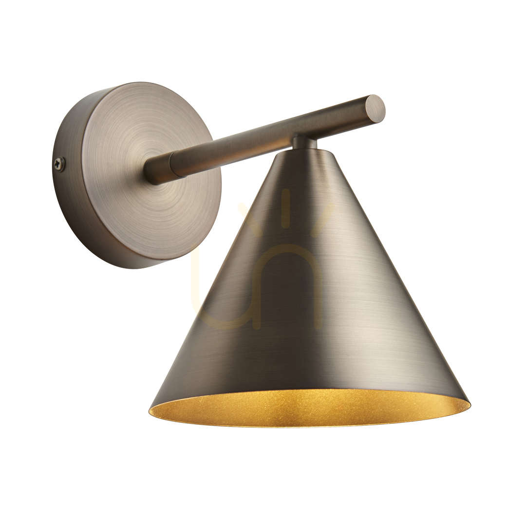 Kontrollera Vägglampa Brown Endon E14 Stål Dimbara 15,8 cm Vägglampa Brown Endon E14 Stål Dimbara 15,8 cm