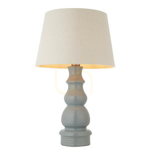 Bordslampa Endon Provence & Cici 103369 grå keramik, linneskärm, 66 cm small 0