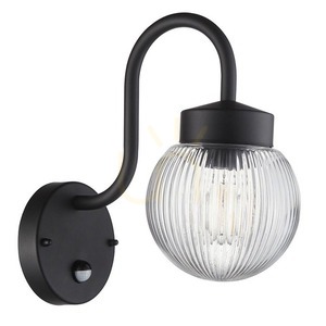 Vägglampa Endon Svart Aluminium Glas E27 29,2 cm small 9