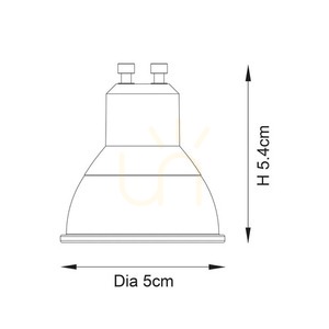 Endon 104034 GU10 LED-lampa vit 7 W 4000 K small 1