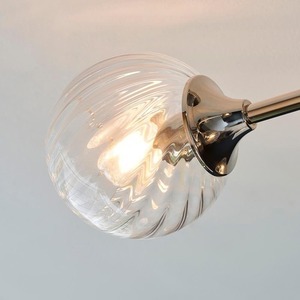 Taklampa Endon Allegra Silver 6-Ljus E14 Dimbbar Stål Glas 64 cm small 8