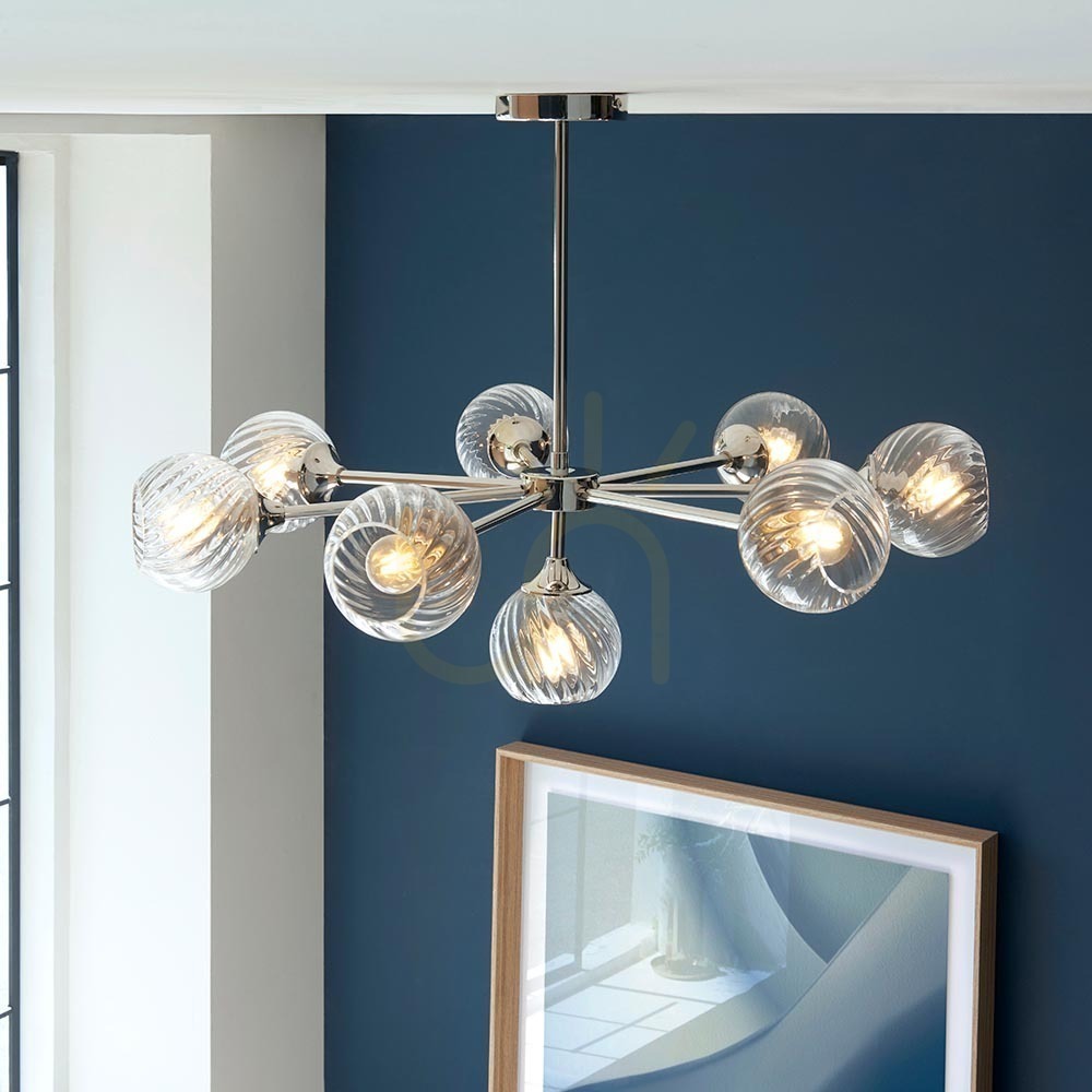 Visa Allegra Taklampa Silver Endon Allegra Taklampa Silver Endon