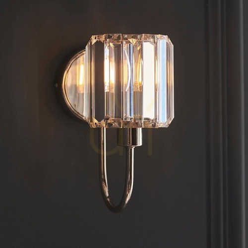Kontrollera Vägglampa Endon Berenice Silver Stål Glas E14 Dimbar