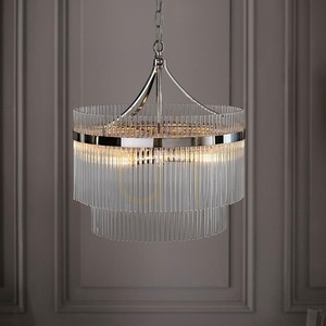 Taklampa Endon Marietta Silver 5-ljus Metall Glas E14 small 3