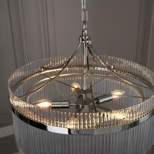 Taklampa Endon Marietta Silver 5-ljus Metall Glas E14 small 5