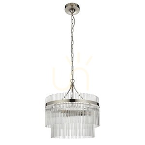 Pendant Light Endon Marietta Silver 3-Light E14 Metal Glass 9 Pendant Light Endon Marietta Silver 3-Light E14 Metal Glass small 9