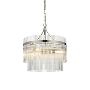 Pendant Light Endon Marietta Silver 3-Light E14 Metal Glass 0 Pendant Light Endon Marietta Silver 3-Light E14 Metal Glass small 0