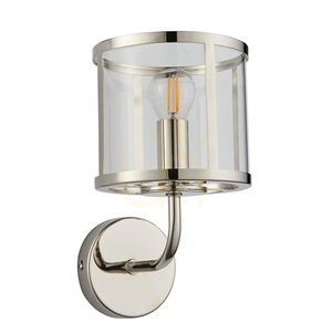 Vägglampa Endon Hopton Silver Stål Glas E14 Dimbart 1 Ljuspunkt small 7