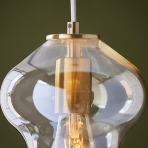 Pendellampa Endon Kelda mässing glas E27 dimbar 23 cm 8 Pendellampa Endon Kelda mässing glas E27 dimbar 23 cm small 8