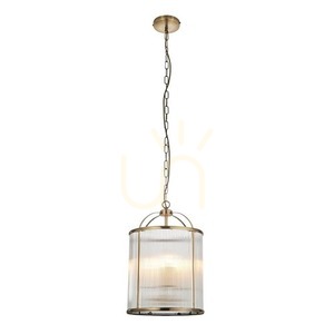 Taklampa Endon Lambeth mässing 4 ljuspunkter E14 30 cm guldkabel small 9