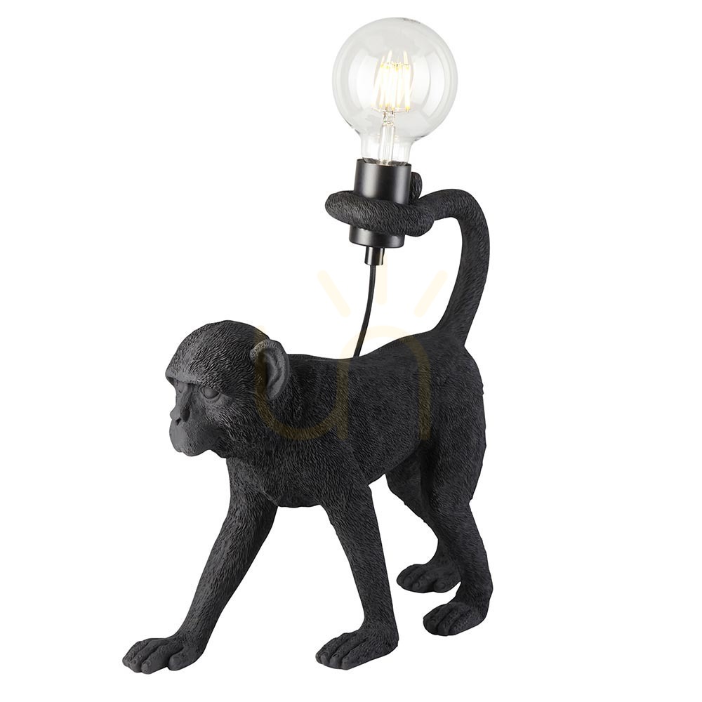 Kontrollera Bordslampa Endon Capuchin svart harts och stål E27 Bordslampa Endon Capuchin svart harts och stål E27