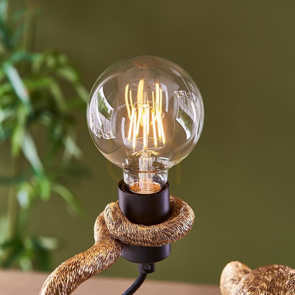 Display Bordslampa Endon Capuchin svart harts stål E27 Bordslampa Endon Capuchin svart harts stål E27