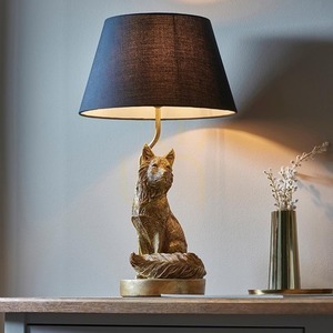 Bordslampa Endon Fox svart E14 53 cm tygsskärm 5 Bordslampa Endon Fox svart E14 53 cm tygsskärm small 5