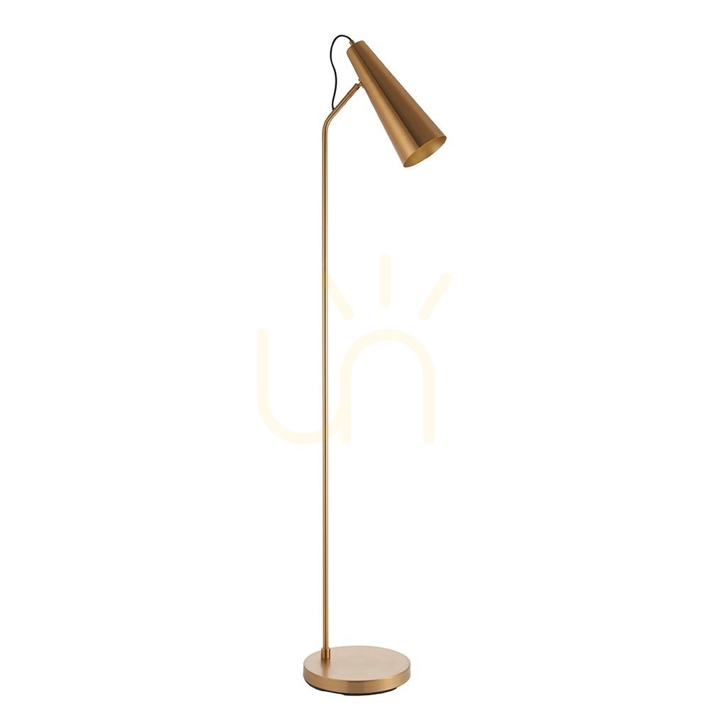 Förhandsvisning Stående lampa Endon Karna mässing stål E27 163 cm Stående lampa Endon Karna mässing stål E27 163 cm