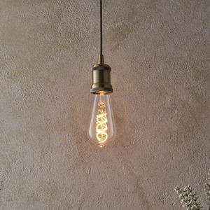 Ljuskälla Endon Twist Transparent E27 4W Dimbart Glas 14 cm small 4
