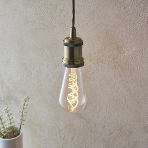 Ljuskälla Endon Twist Transparent E27 4W Dimbart Glas 14 cm small 5