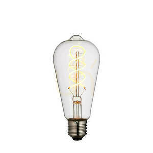 Ljuskälla Endon Twist Transparent E27 4W Dimbart Glas 14 cm small 0