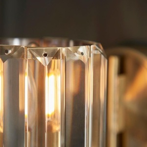 Vägglampa Endon Berenice Mässing E14 Dimbar Stål Glas small 1