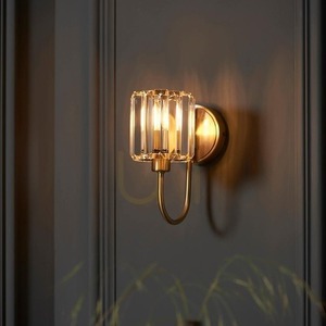 Vägglampa Endon Berenice Mässing E14 Dimbar Stål Glas small 3