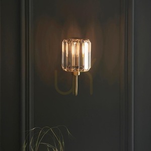 Vägglampa Endon Berenice Mässing E14 Dimbar Stål Glas small 4