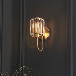 Vägglampa Endon Berenice Mässing E14 Dimbar Stål Glas small 7