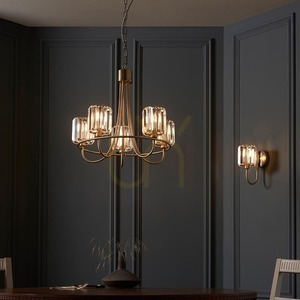 Vägglampa Endon Berenice Mässing E14 Dimbar Stål Glas small 9