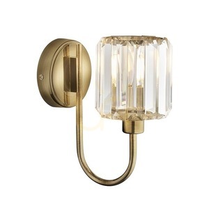 Vägglampa Endon Berenice Mässing E14 Dimbar Stål Glas small 0