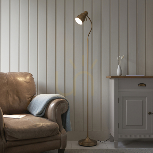 Kontrollera Golvlampa Endon mässing stål GU10 163 cm