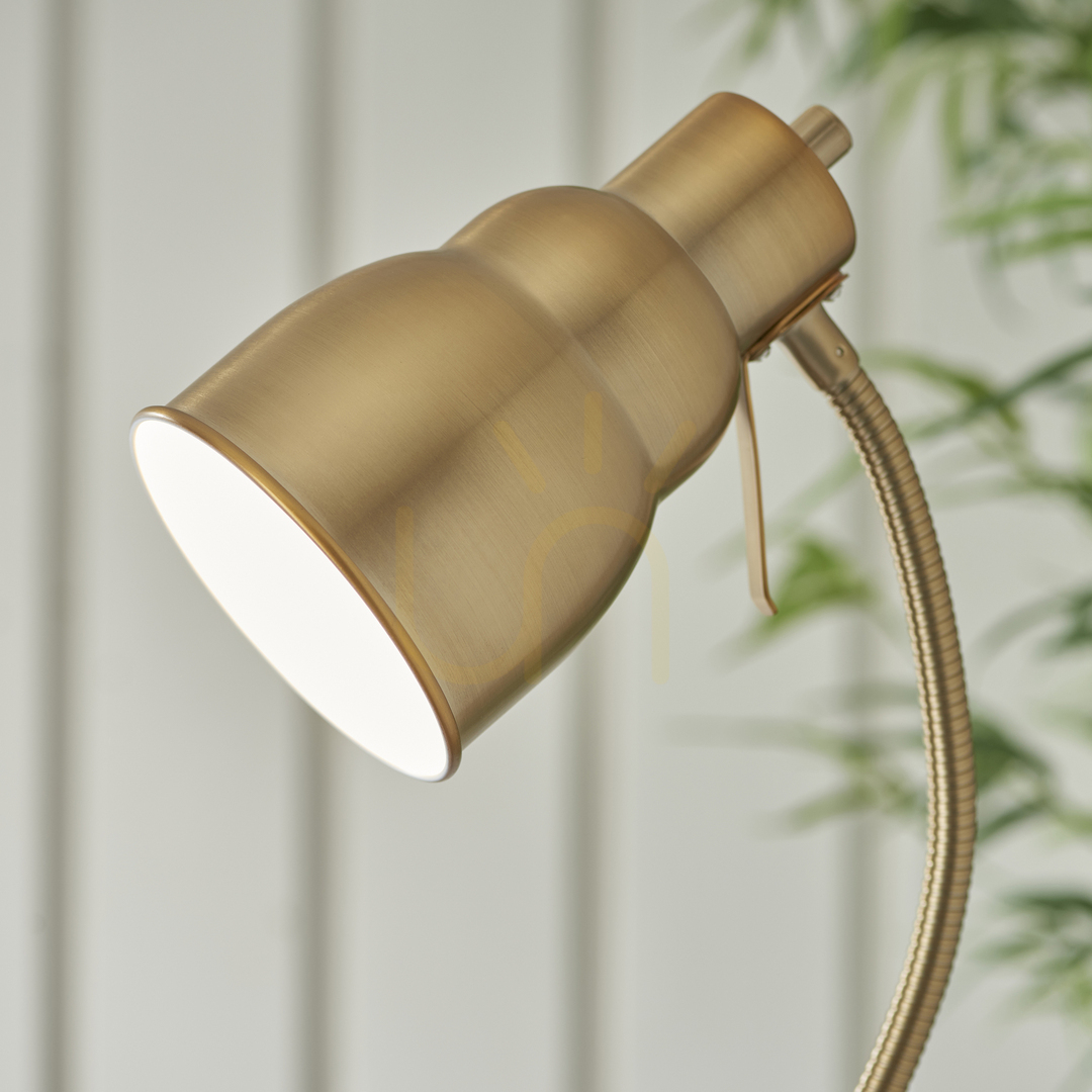 Kontrollera Golvlampa Endon mässing stål GU10 163 cm Golvlampa Endon mässing stål GU10 163 cm
