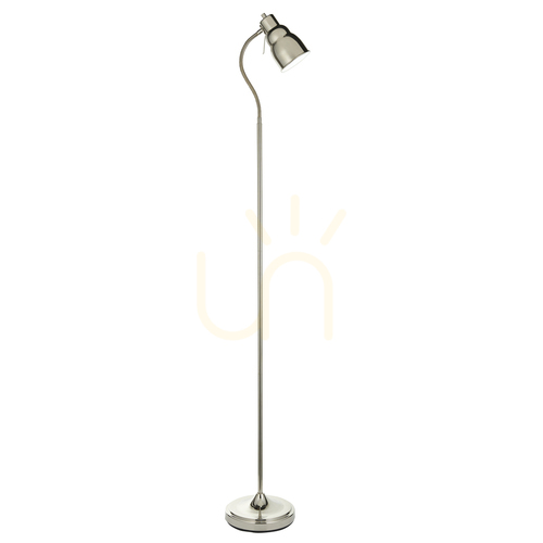 Kontrollera Stående lampa Endon Classic Flexi Silver Stål GU10 163 cm