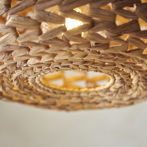 Pendant Light Endon Toca Brun Ø39 cm Stål Naturfiber E27 small 4