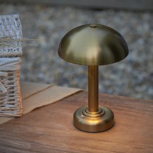 Uppladdningsbar bordslampa Endon Bridport LED 2 W mässing 27,7 cm 110455 small 1