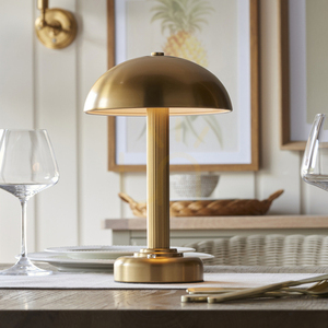 Uppladdningsbar bordslampa Endon Bridport LED 2 W mässing 27,7 cm 110455 small 2