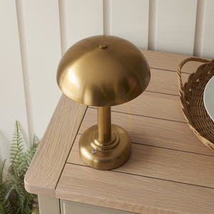 Uppladdningsbar bordslampa Endon Bridport LED 2 W mässing 27,7 cm 110455 small 5