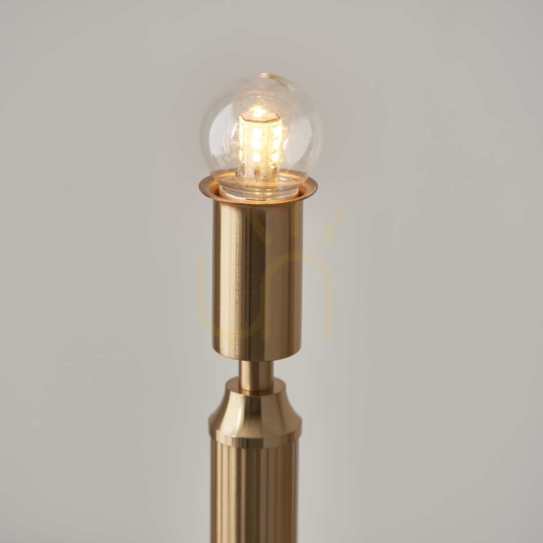 Visa Bordslampa Endon Trobridge uppladdningsbar mässing LED 36,6 cm Bordslampa Endon Trobridge uppladdningsbar mässing LED 36,6 cm
